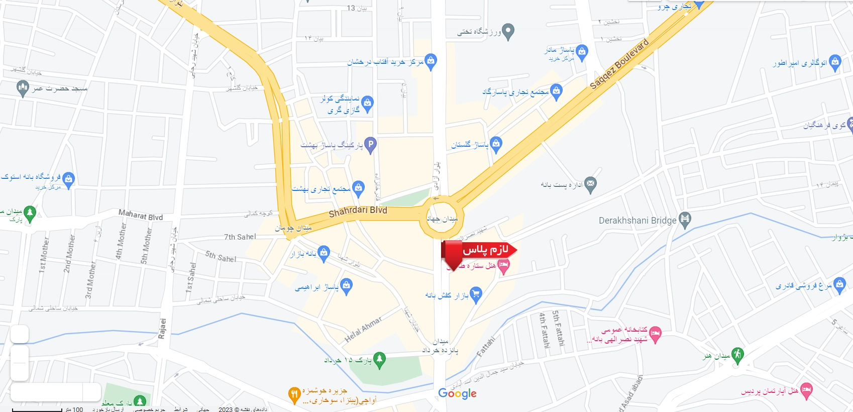 نقشه فروشگاه لازم پلاس