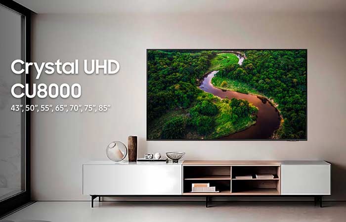 نمایش تصویر 4K در تلویزیون CU8000 سامسونگ