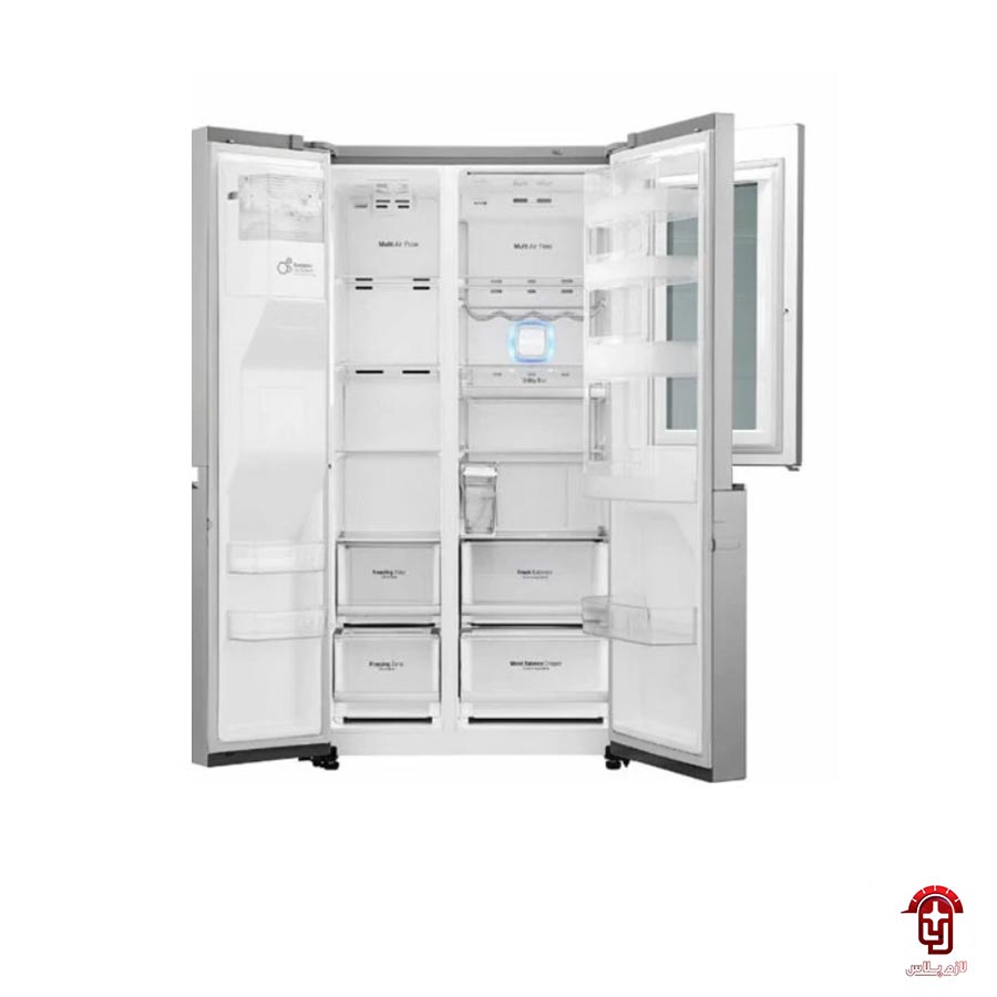 یخچال ال جی x260 نقره ای از داخل